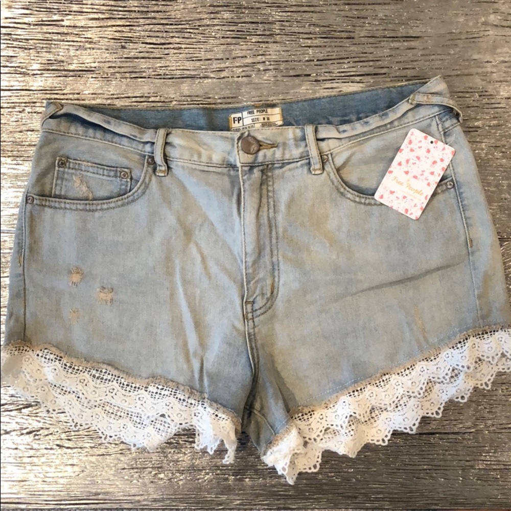 Free People Jean shorts